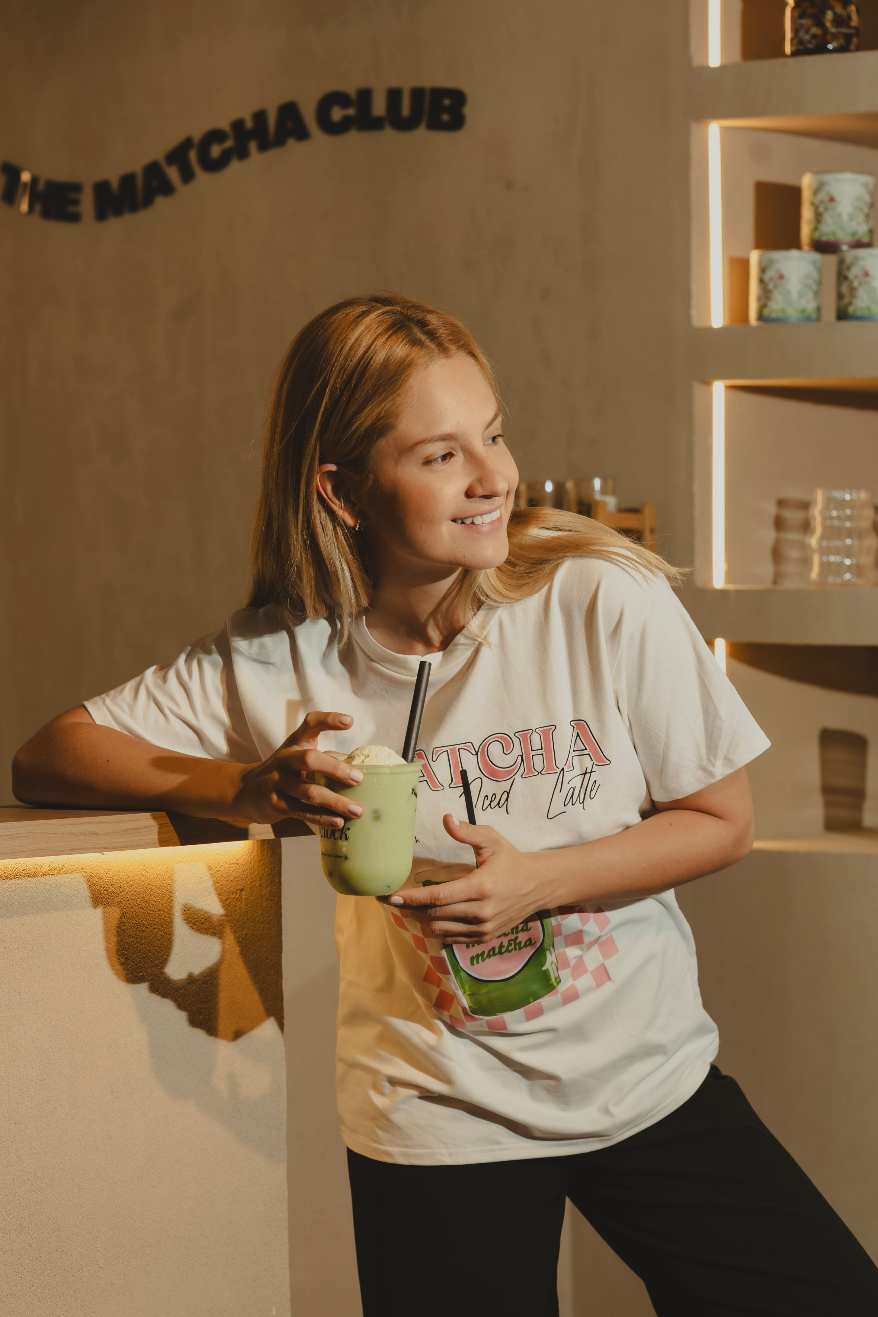 CAMISETA BLANCO MATCHA